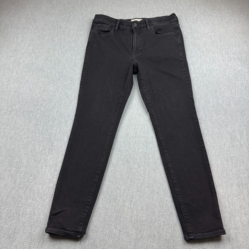 Madewell Jeans Womens 31x28 Black Roadtripper Skinny Denim Pants Pocket Stretch